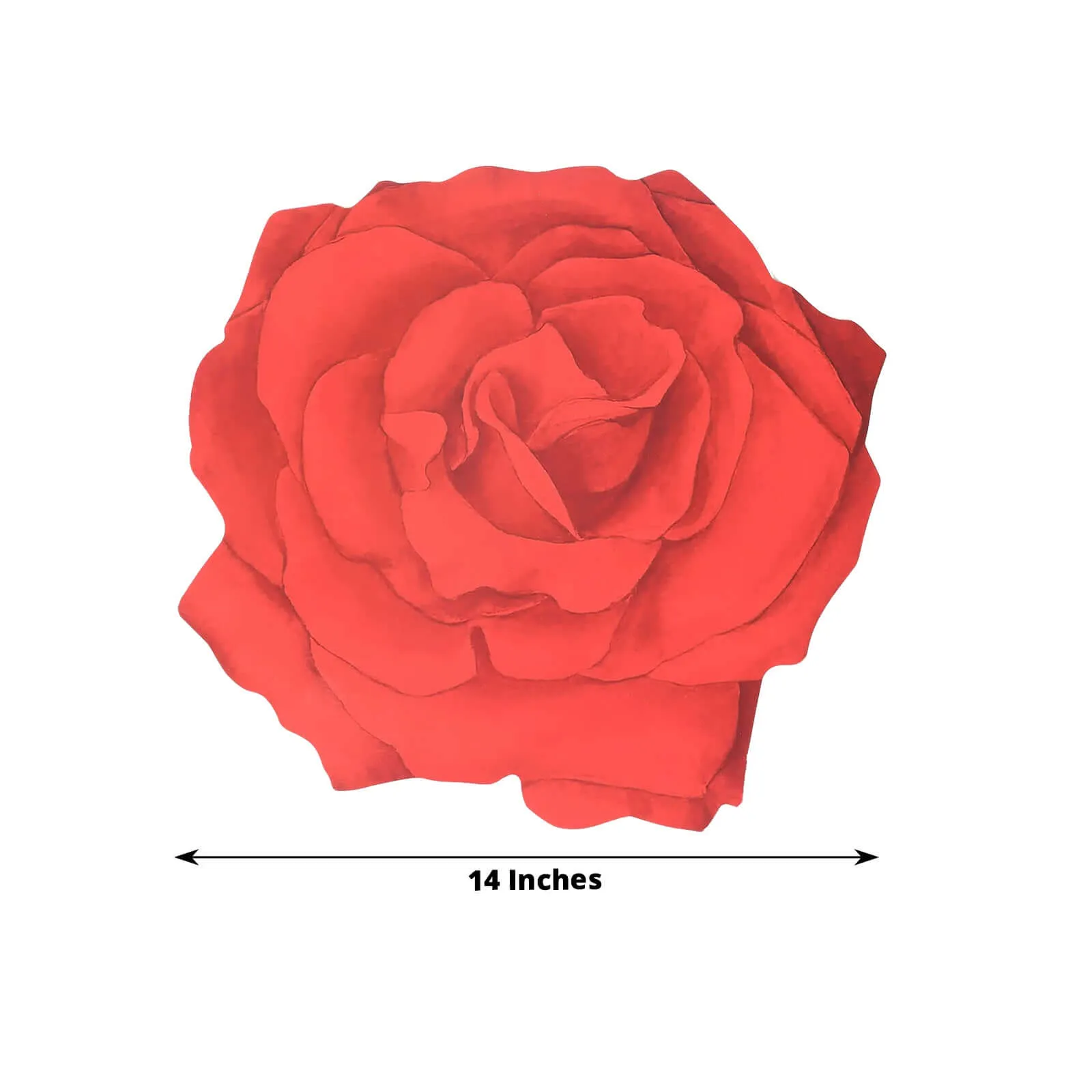 10 Pack Red Rose Flower Disposable Table Mats, 14" Floral Cardboard Paper Placemats - 400GSM