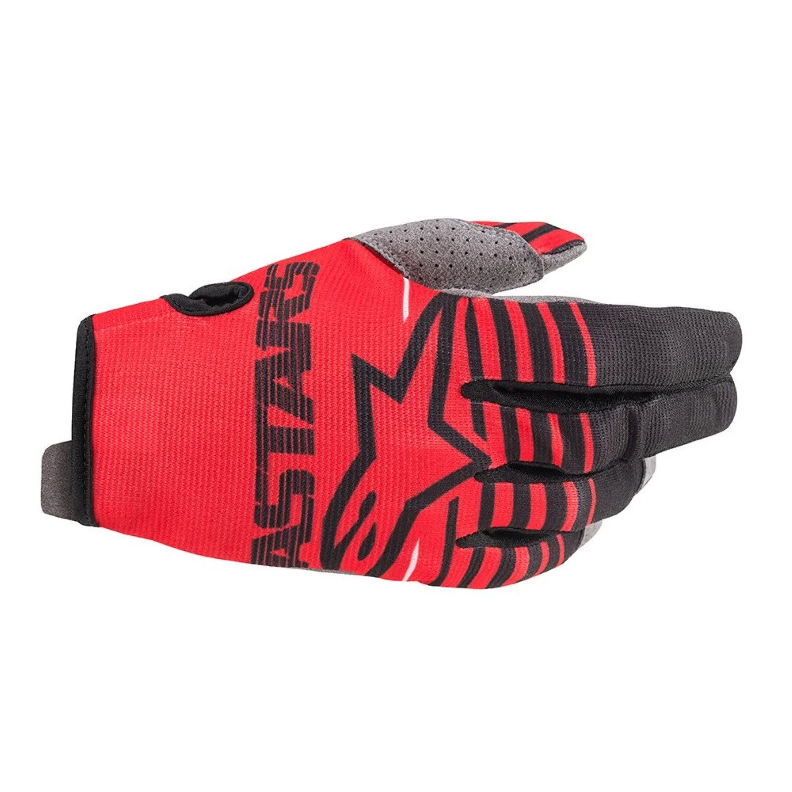 Alpinestars Radar Youth Motocross Gloves - Bright Red / Black