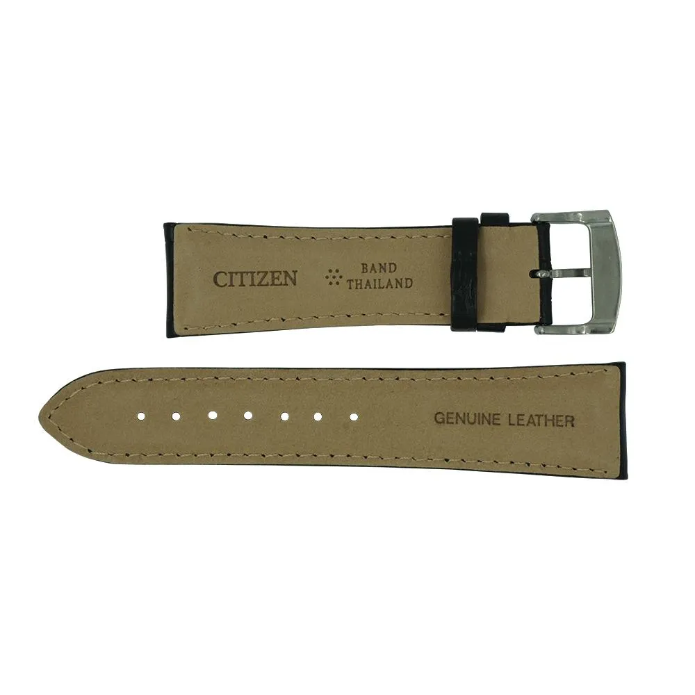 Citizen 23mm Black Leather Strap