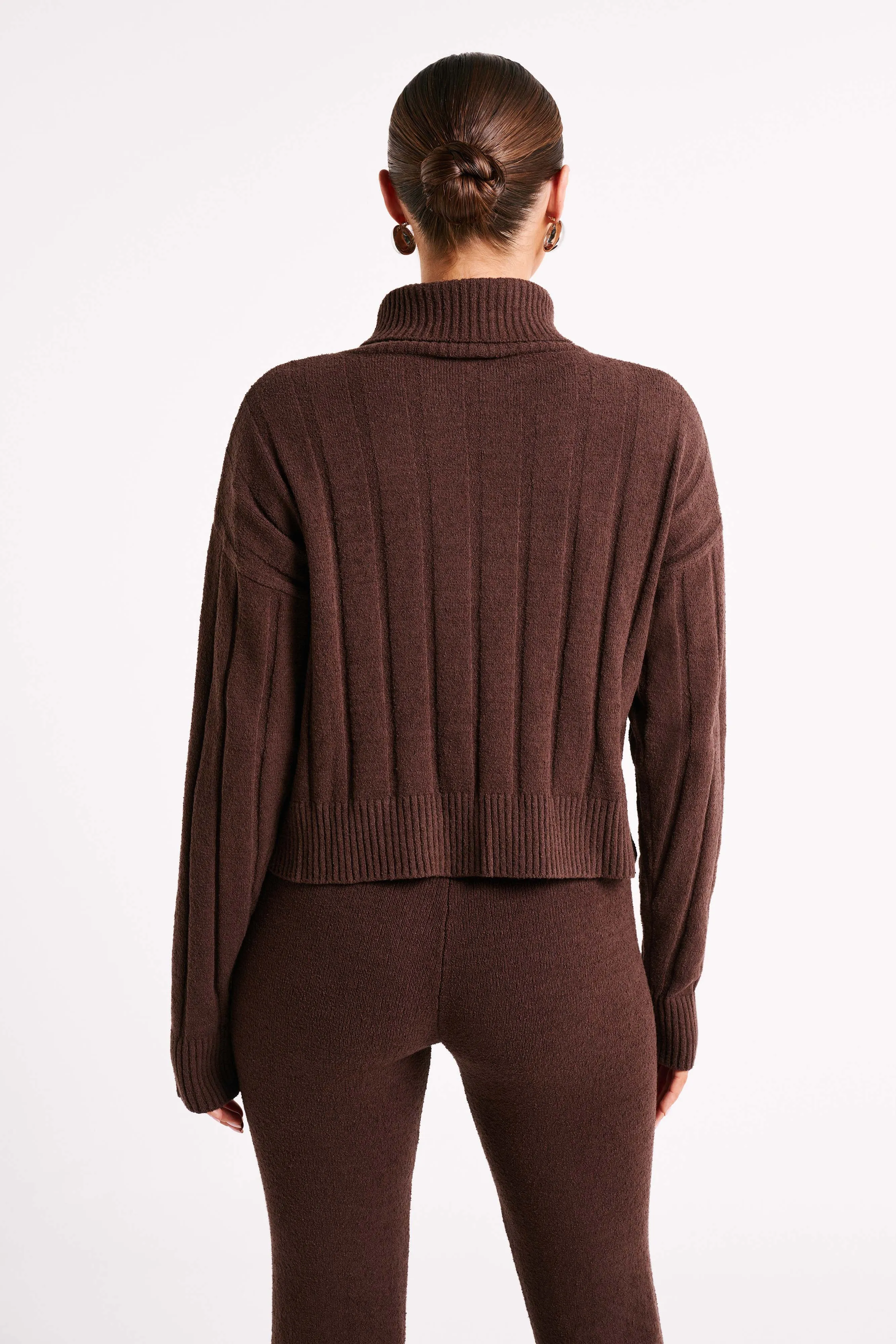 Cupid Long Sleeve Turtle Neck - Chocolate