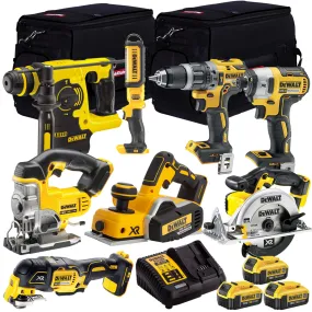 Dewalt 18V 8 Piece Power Tool Kit with 3 x 4.0Ah Battery & Charger DEW-KIT-3