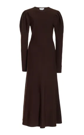 Hannah Knit Dress in Chocolate Merino Wool Cashmere