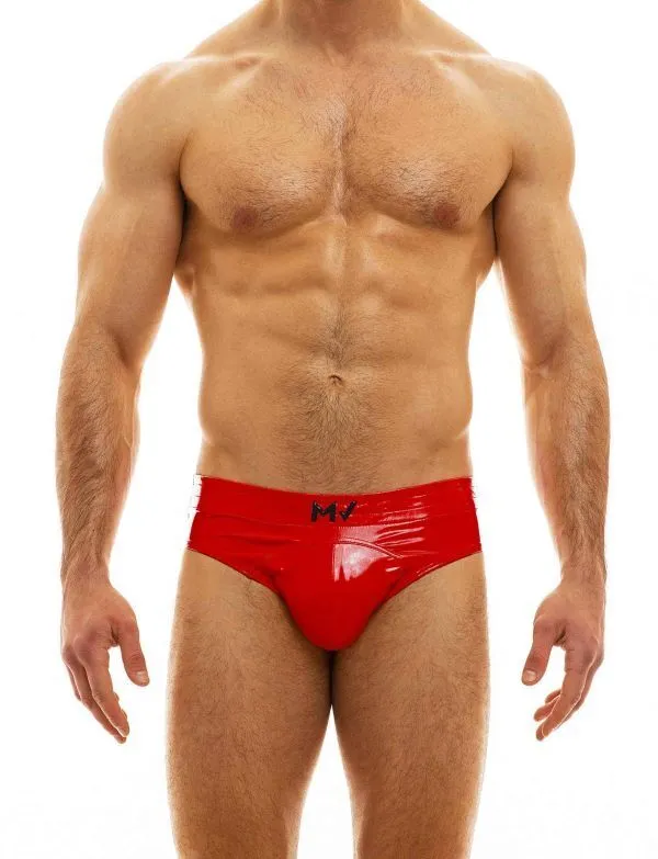 MODUS VIVENDI Bottomless Viral Vinyl Combo Jockstrap Red 08014 178