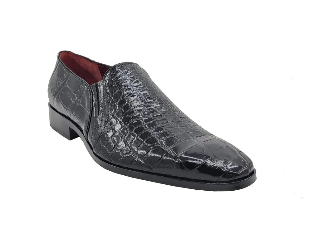 Pelle Exotics "Bellini" Alligator Loafer Black