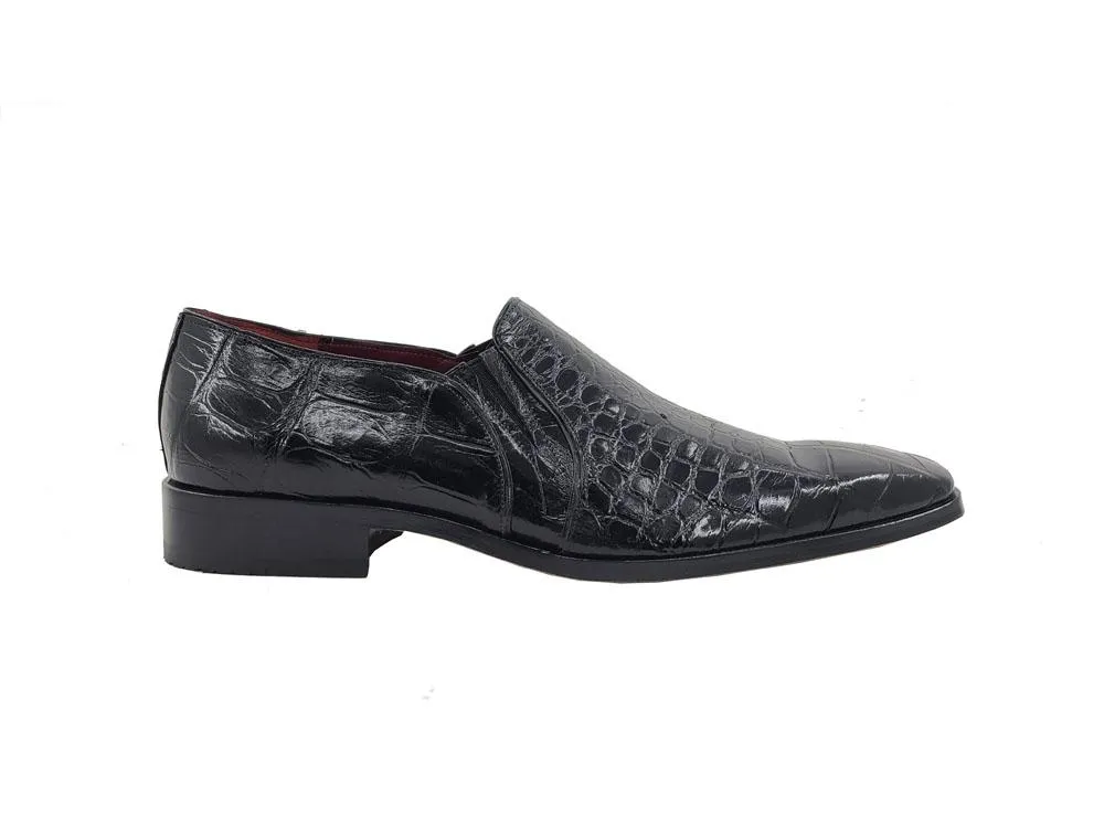 Pelle Exotics "Bellini" Alligator Loafer Black