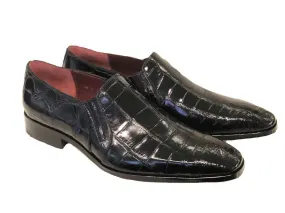 Pelle Exotics "Bellini" Alligator Loafer Black