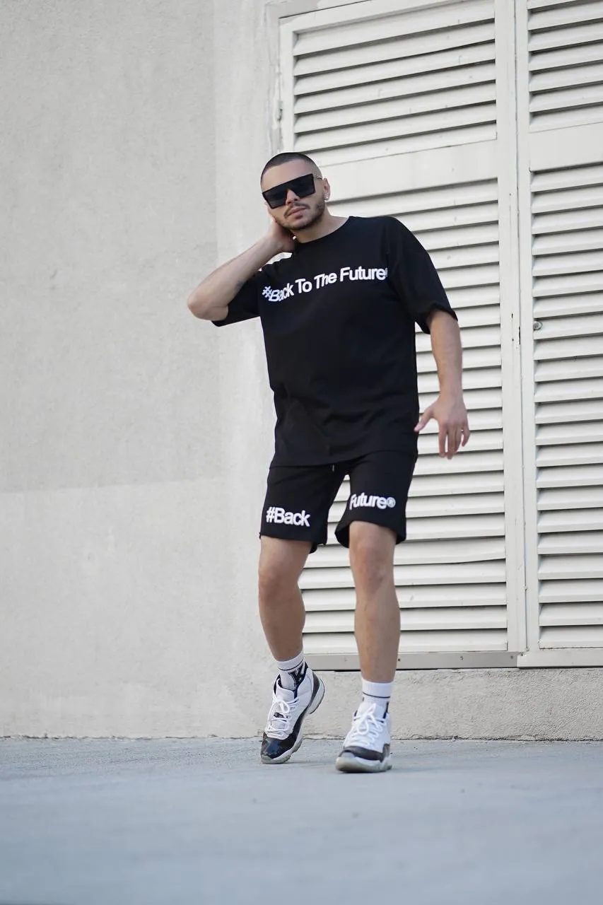 Sneakerjeans Black Shorts Jogger Set ES96